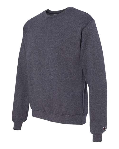 Champion S600 Adult Double Dry Eco Crew #color_NAVY HEATHER