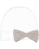 Rabbit Skins 4453 Infant Baby Rib Bow Cap