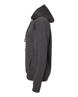 J America JA8613 Adult Cosmic Poly Fleece Hooded Sweatshirt #color_ONYX FLECK