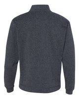 J America JA8614 Adult Cosmic Poly Fleece Quarter-Zip #color_ONYX FLECK