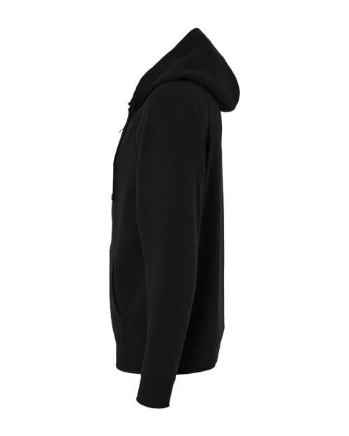 Independent Trading Co. PRM33SBZ Special Blend Raglan Full-Zip Hooded Sweatshirt #color_Black
