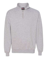 Bayside BA920 Unisex 9.5 oz., 80/20 Quarter-Zip Pullover Sweatshirt #color_DARK ASH