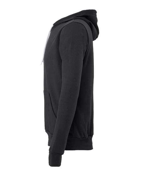 Bella + Canvas 3719 Unisex Sponge Fleece Pullover Hooded Sweatshirt #color_DARK GREY
