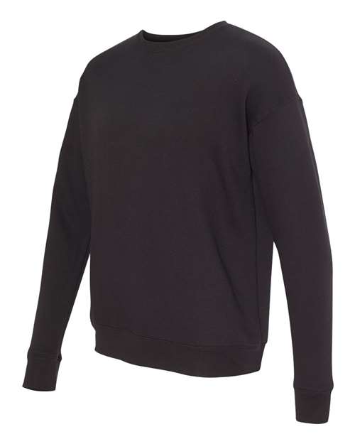 Bella + Canvas 3945 Unisex Drop Shoulder Fleece #color_BLACK