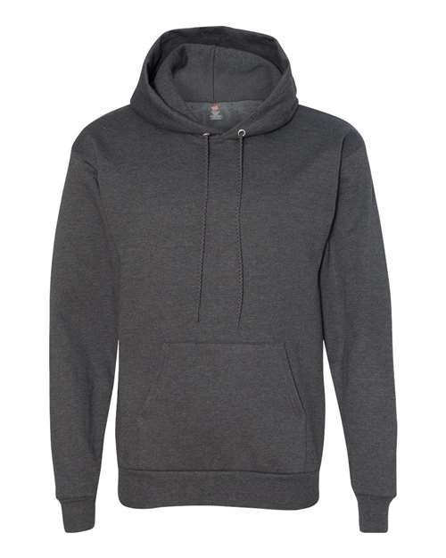 Hanes P170 Unisex Ecosmart 50/50 Pullover Hooded Sweatshirt #color_CHARCOAL HEATHER