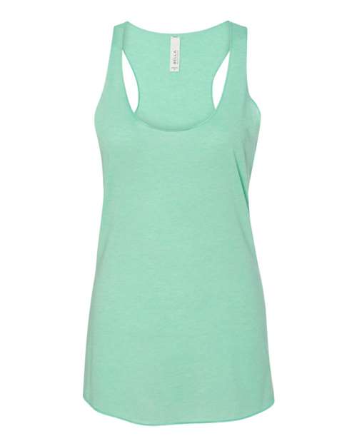 Bella + Canvas 8430 Ladies' Triblend Racerback Tank #color_MINT TRIBLEND