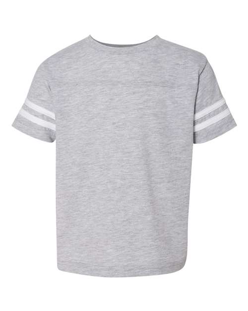 Rabbit Skins 3037 Toddler Football T-Shirt #color_VN HTHR/ BLD WHT