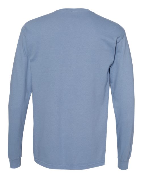 Comfort Colors C6014 Adult Heavyweight Long-Sleeve T-Shirt #color_WASHED DENIM