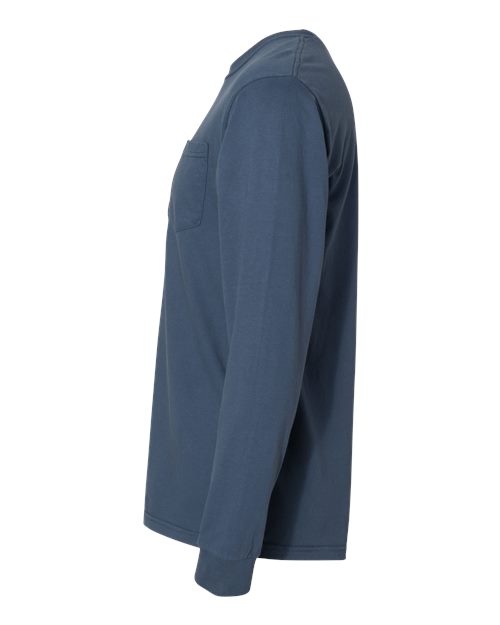 Comfort Colors C4410 Adult Heavyweight RSLong-Sleeve Pocket T-Shirt #color_MIDNIGHT