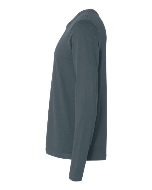 Next Level N3601 Men's Cotton Long-Sleeve Crew #color_INDIGO