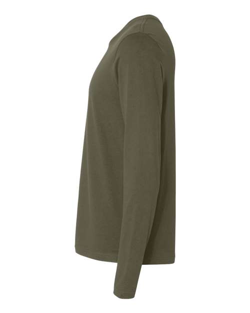 Next Level N3601 Men's Cotton Long-Sleeve Crew #color_MILITARY GREEN