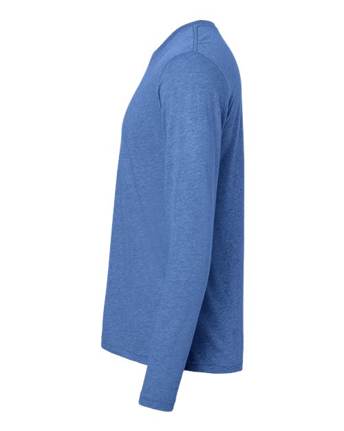 Next Level 6071 Men's Triblend Long-Sleeve Crew #color_VINTAGE ROYAL