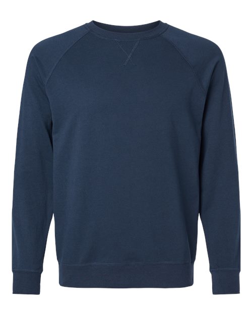 Next Level N9000 Unisex French Terry Raglan Crew #color_MIDNIGHT NAVY