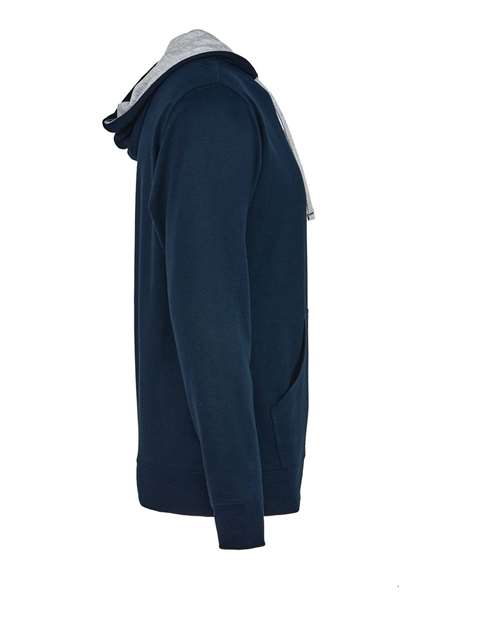 Next Level 9301 Unisex French Terry Pullover Hoodie #color_MID NY/ HTHR GRY