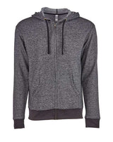 Next Level 9600 Adult Denim Fleece Full-Zip Hoodie #color_BLACK