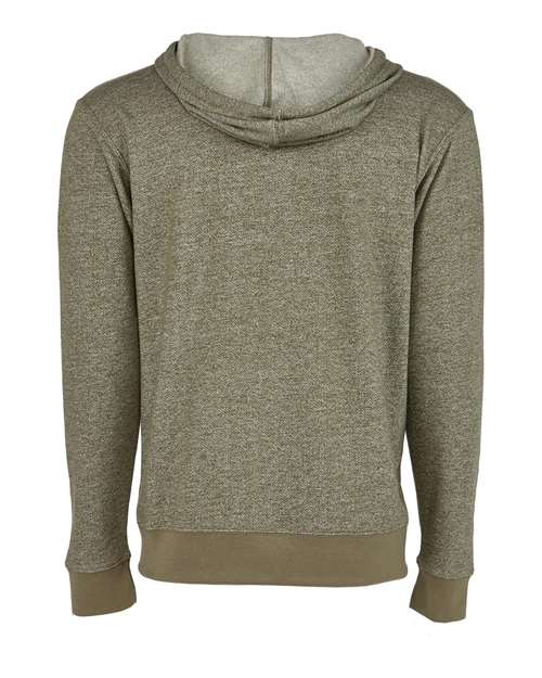 Next Level 9600 Adult Denim Fleece Full-Zip Hoodie #color_MILITARY GREEN