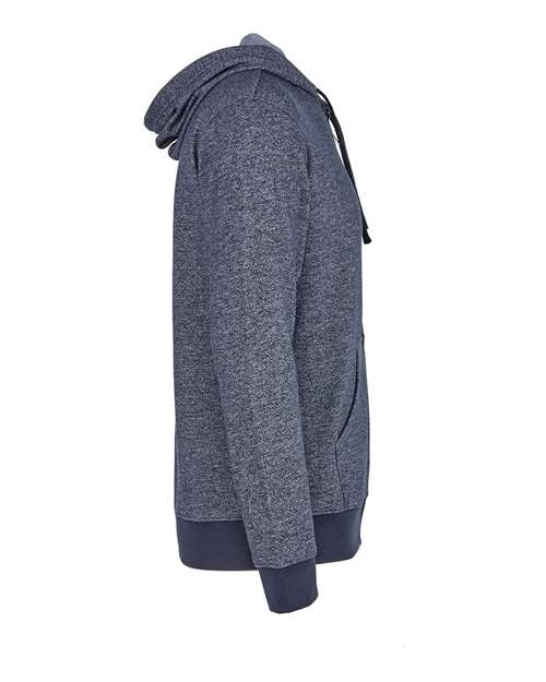 Next Level 9600 Adult Denim Fleece Full-Zip Hoodie #color_MIDNIGHT NAVY