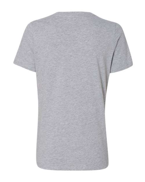 Bella + Canvas 6405 Ladies' Relaxed Jersey V-Neck T-Shirt #color_ATHLETIC HEATHER