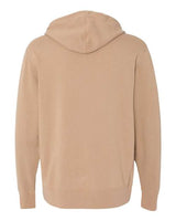 Independent Trading Co. AFX90UNZ Lightweight Full-Zip Hooded Sweatshirt #color_Sandstone