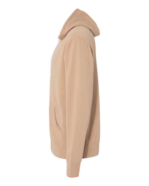 Independent Trading Co. AFX90UNZ Lightweight Full-Zip Hooded Sweatshirt #color_Sandstone