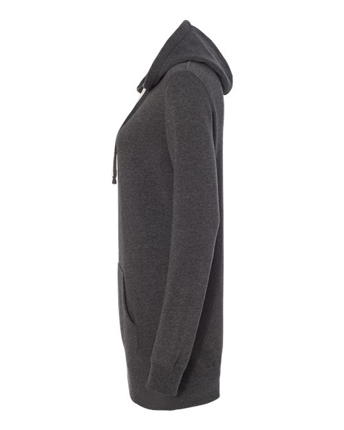 Independent Trading Co. PRM65DRS Women’s Special Blend Hooded Sweatshirt Dress #color_Carbon