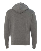 J America JA8872 Adult Triblend Full-Zip Fleece Hooded Sweatshirt #color_SMOKE TRIBLEND