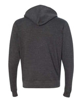 J America JA8872 Adult Triblend Full-Zip Fleece Hooded Sweatshirt #color_BLACK TRIBLEND