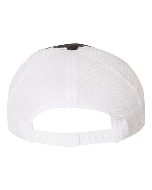 Richardson 111 Garment-Washed Trucker Cap #color_Black/ White