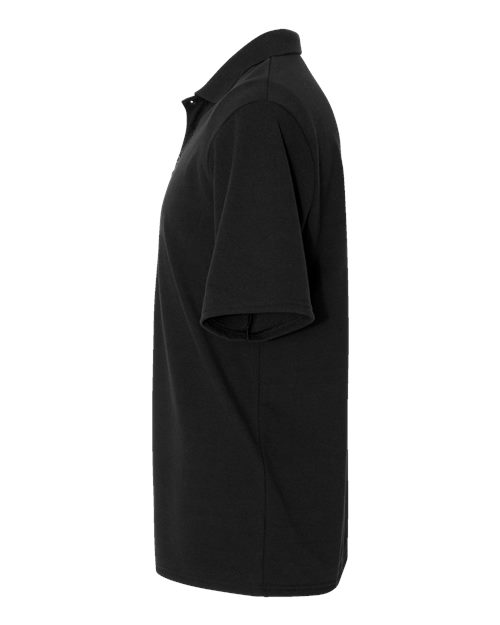 Hanes 055P Men's 6.5 oz. X-Temp Piqu Short-Sleeve Polo with Fresh IQ #color_BLACK