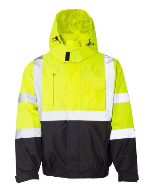 Kishigo JS121-122 Economy Bomber Jacket #color_Lime