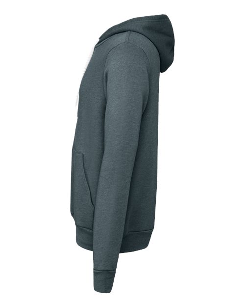 Bella + Canvas 3719 Unisex Sponge Fleece Pullover Hooded Sweatshirt #color_HEATHER SLATE