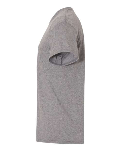 Gildan G530 Adult Heavy Cotton Pocket T-Shirt #color_GRAPHITE HEATHER