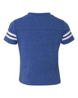 Rabbit Skins 3037 Toddler Football T-Shirt #color_VN ROYAL/ BD WHT