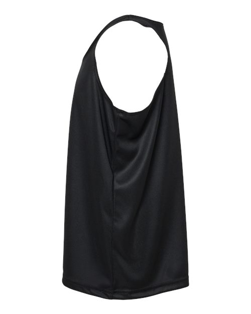 Badger 2166 Girls’ B-Core Racerback Tank Top #color_Black