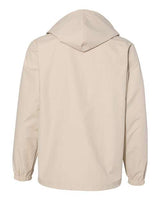 Independent Trading Co. EXP95NB Water-Resistant Hooded Windbreaker #color_Classic Khaki