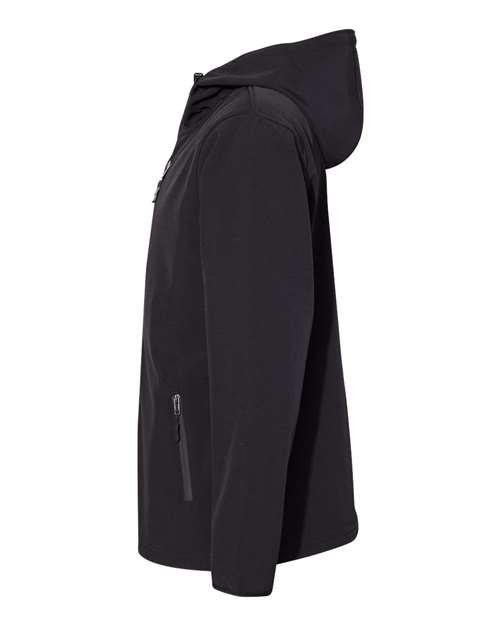 Independent Trading Co. EXP35SSZ Poly-Tech Soft Shell Jacket #color_Black