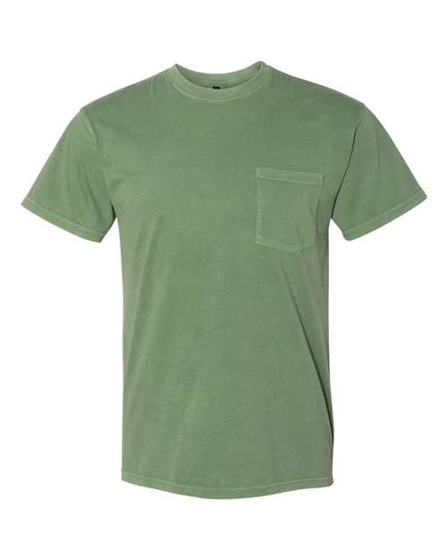 Next Level 7415 Adult Inspired Dye Crew with Pocket #color_CLOVER