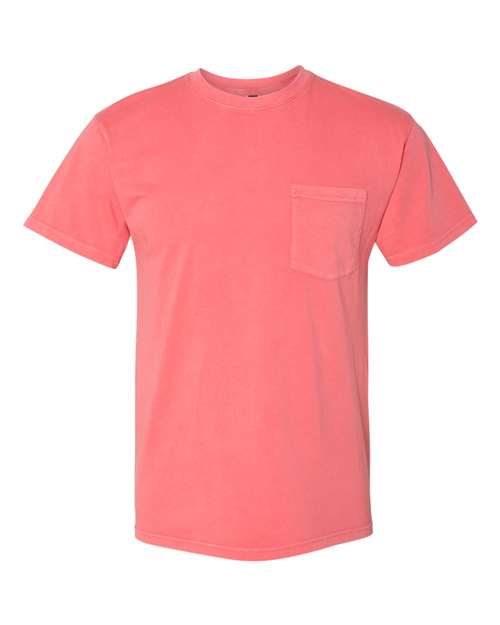 Next Level 7415 Adult Inspired Dye Crew with Pocket #color_GUAVA
