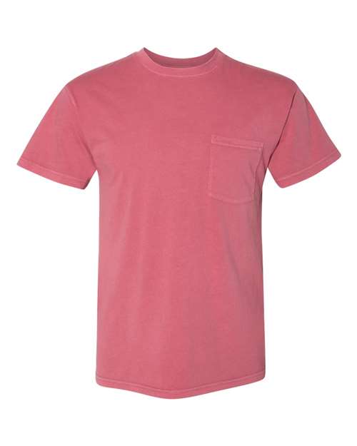 Next Level 7415 Adult Inspired Dye Crew with Pocket #color_SMOKED PAPRIKA