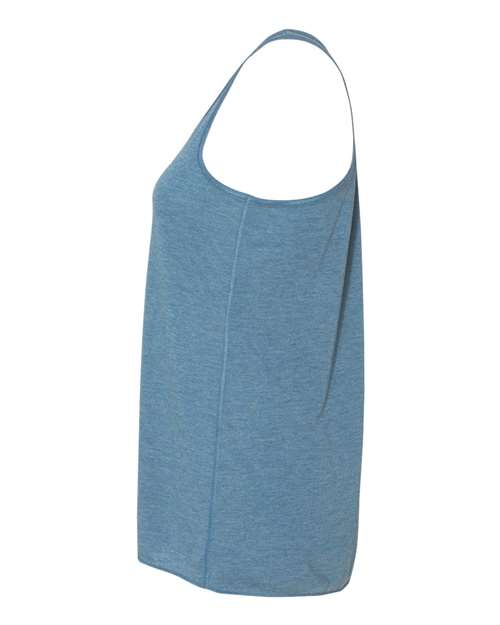 Bella + Canvas B8800 Ladies' Flowy Racerback Tank #color_HTHR DEEP TEAL