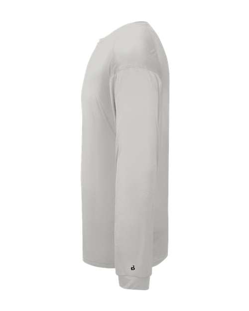 Badger 4004 Ultimate SoftLock Long Sleeve T-Shirt #color_Silver