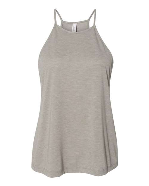 Bella + Canvas 8809 Ladies' Flowy High Neck Tank #color_HEATHER STONE