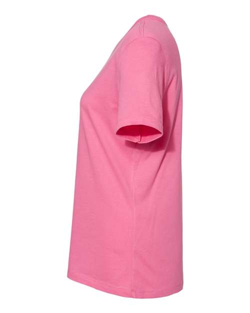 Bella + Canvas B6400 Ladies' Relaxed Jersey Short-Sleeve T-Shirt #color_CHARITY PINK