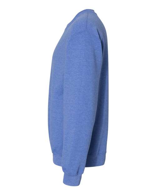 Gildan G180 Adult Heavy Blend 50/50 Fleece Crew #color_HTHR SPORT ROYAL