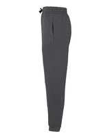 Jerzees 975MPR Adult Nublend Jogger #color_BLACK HTHR/ BLK