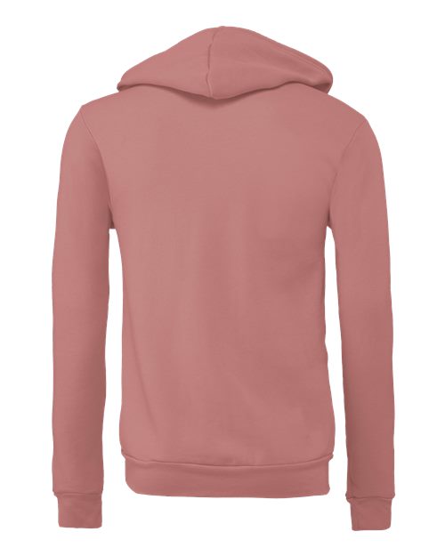 Bella + Canvas 3739 Unisex Poly-Cotton Fleece Full-Zip Hooded Sweatshirt #color_MAUVE
