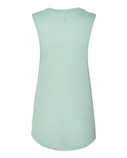 Bella + Canvas B8803 Ladies' Flowy Scoop Muscle Tank #color_DUSTY BLUE