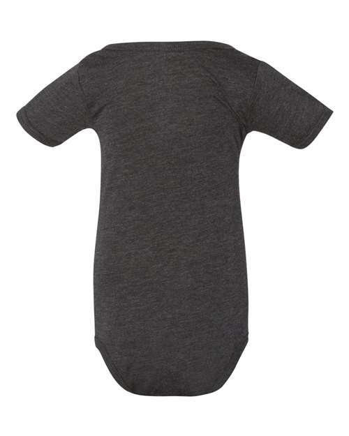 Bella + Canvas 134B Infant Triblend Short-Sleeve One-Piece #color_CHAR BLACK TRIB