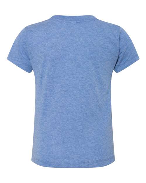 Bella + Canvas 3413T Toddler Triblend Short-Sleeve T-Shirt #color_BLUE TRIBLEND