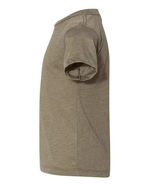 Bella + Canvas 3413T Toddler Triblend Short-Sleeve T-Shirt #color_OLIVE TRIBLEND